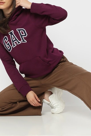 Sweater met Capuchon - Bordeauxrood