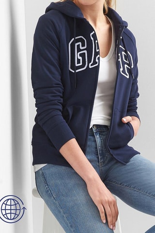 Sweater met Capuchon - Marineblauw