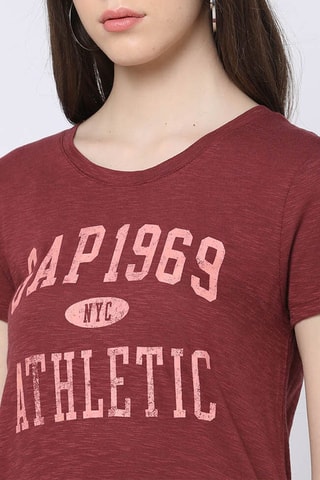 T-shirt - Steenrood