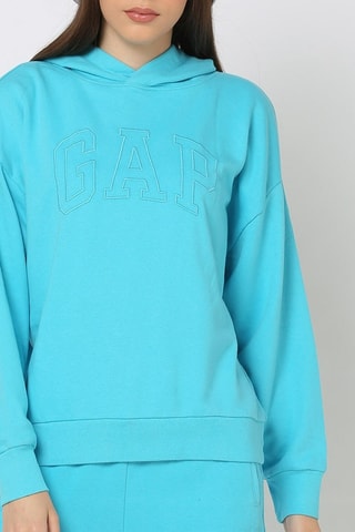 Sweater met Capuchon - Turquoise
