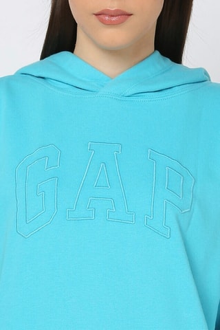 Sweater met Capuchon - Turquoise