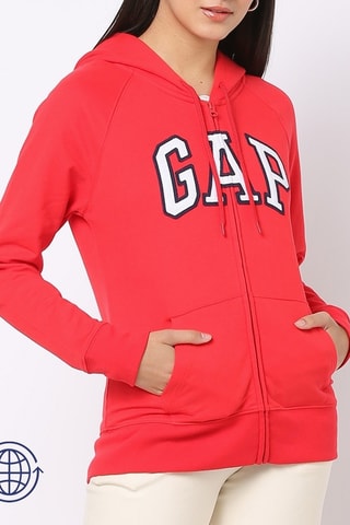 Sweater met Capuchon - Rood