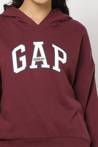 Sweater met Capuchon - Bordeauxrood