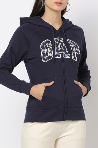 Sweater met Capuchon - Marineblauw