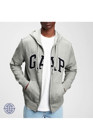 Sweater met Capuchon - Gemêleerd Grijs