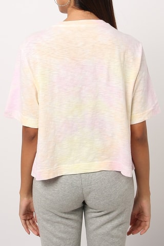 Biologisch Katoenen T-shirt Tie and Dye - Koraalrood