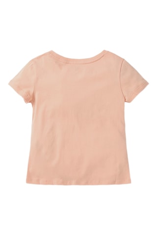 T-shirt noué - Saumon