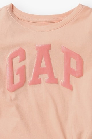 T-shirt noué - Saumon