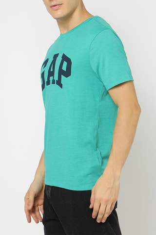 T-shirt - Gemêleerd Zeegroen