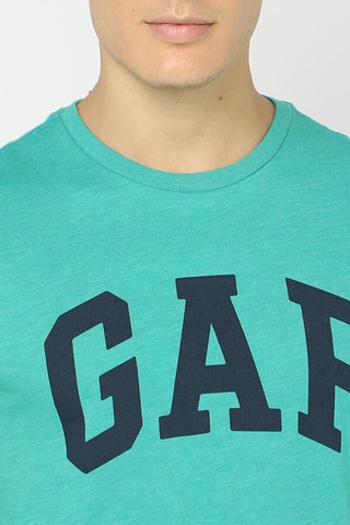 T-shirt - Gemêleerd Zeegroen