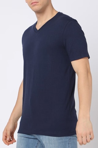 3 T-shirts - Blauw en Wit