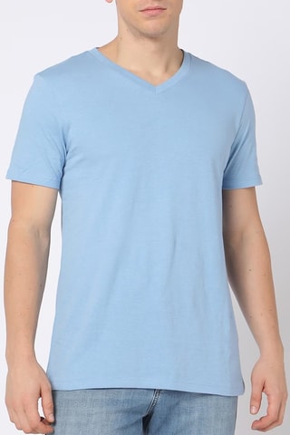 3 T-shirts - Blauw en Wit