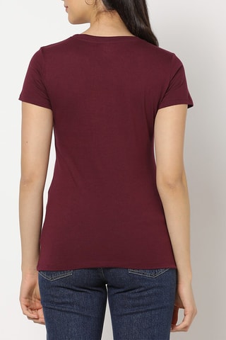 T-shirt - Bordeauxrood