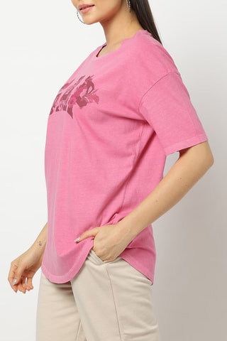 Biologisch Katoenen T-shirt - Roze
