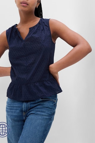 Top - Marineblauw