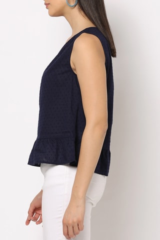 Top - Marineblauw