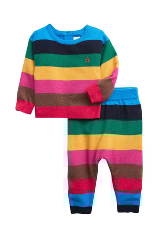 Sweater en Broek - Rood en Kobaltblauw