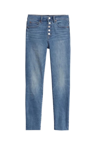 Jeans Skinny Hoge Taille - Indigoblauw