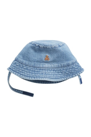 Biologisch Katoenen Jeans Bobhoedje - Kobaltblauw