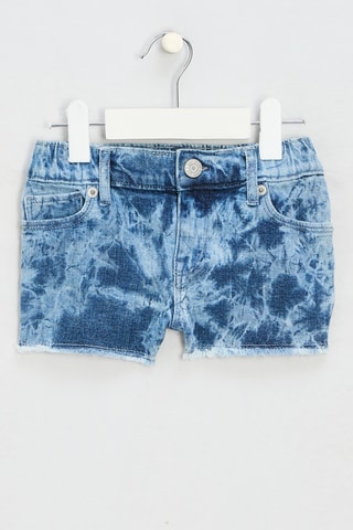 Short en jean tie and dye - Bleu cobalt