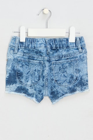 Short en jean tie and dye - Bleu cobalt