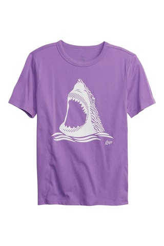 T-shirt en coton biologique - Violet