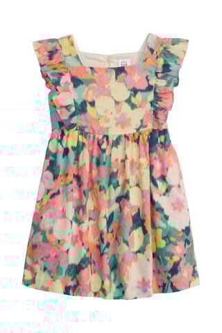 Robe en lin - Jaune et orange
