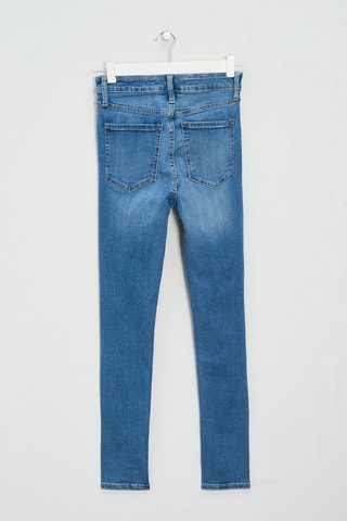 Jeans Skinny Hoge Taille - Indigoblauw