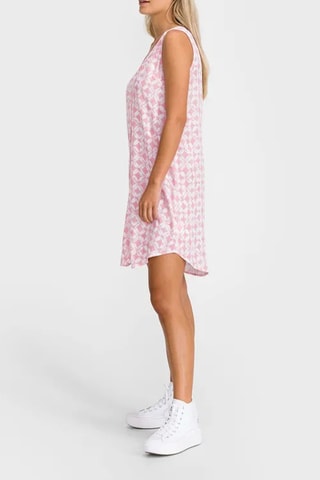 Blouse-jurk - Roze en Wit