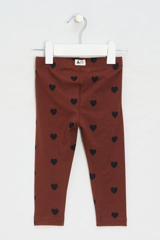 Legging en coton biologique - Marron