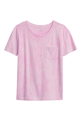T-shirt tie and dye en coton biologique - Rose