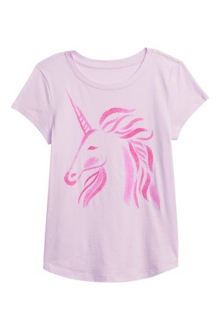 T-shirt en coton biologique - Mauve