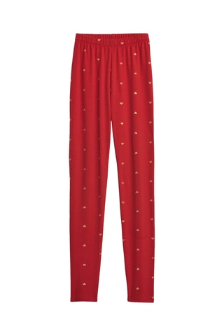 Legging en coton biologique - Rouge