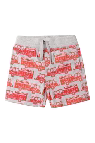 Short en coton biologique - Gris clair chiné