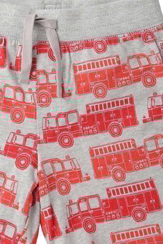Short en coton biologique - Gris clair chiné