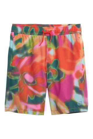 Short - Orange et vert foncé