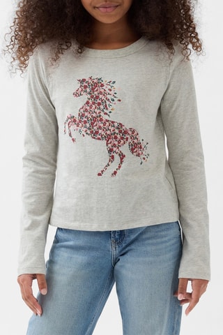 T-shirt en coton biologique - Gris chiné