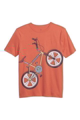 T-shirt en coton biologique - Corail