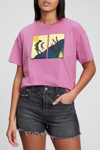 T-shirt - Paars