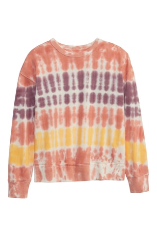 Sweater met Tie and Dye Effect - Oranje