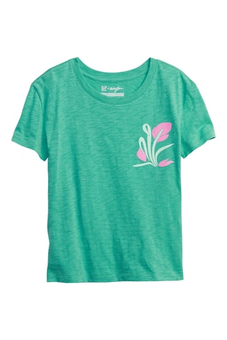 T-shirt - Bleu-vert