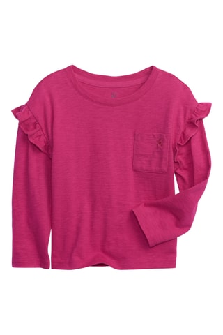 T-shirt en coton biologique - Rose foncé