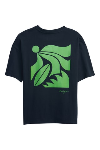 T-shirt en coton biologique - Bleu marine