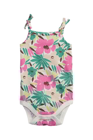 Body en coton biologique - Blanc et vert