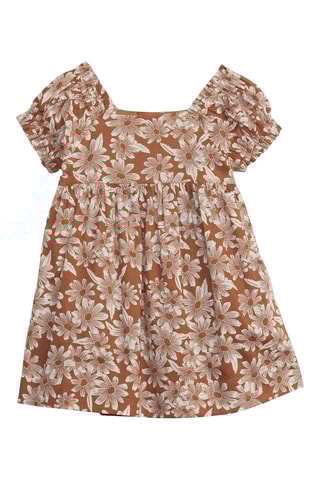 Robe - Marron et blanc