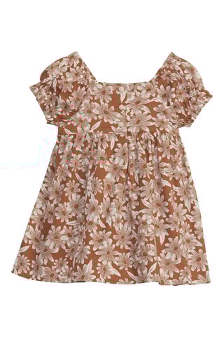 Robe - Marron et blanc