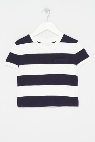 T-shirt en coton biologique Bleu marine