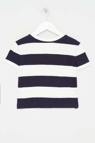 T-shirt en coton biologique Bleu marine