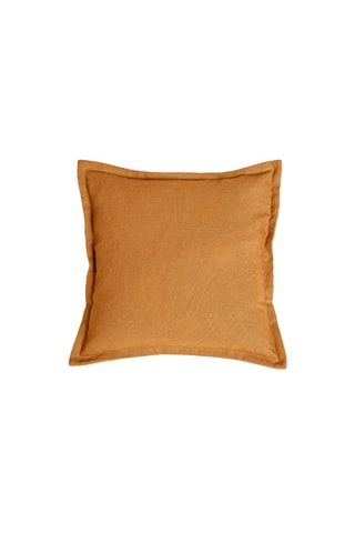 Coussin en coton recyclé Flap - Miel - 40 x 40 cm