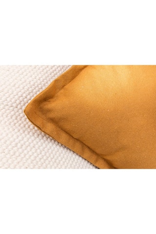 Coussin en coton recyclé Flap - Miel - 40 x 40 cm